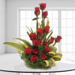 Sweet Gesture of 15 Red Roses