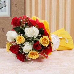 Refreshing Hue 10 Mixed Roses