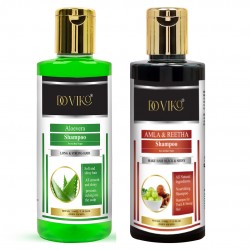 Doviko Organic Aloe Vera And Reetha Shampoo - Pack of 2 (420ML)