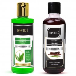 Doviko Aloe Vera Shampoo and Shikakai Hair Oil - Pack of 2 (420ML)
