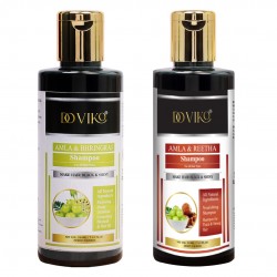 Doviko Amla Bhringraj And Amla Reetha Shampoo - Pack of 2 (420 ML)