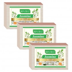 Doviko Soothing & Organic Jasmine Soap for Men & Women - 3 x 125g