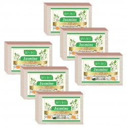 Doviko Soothing & Organic Jasmine Soap for Men & Women - 6 x 125g