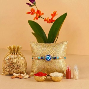 Bro Premium Evil Eye Rakhi with Mixed Dry Fruits - Creative