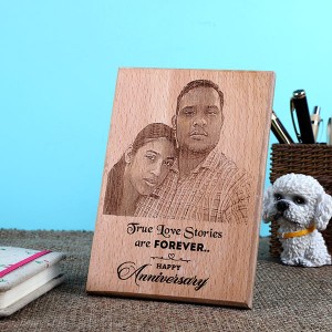 Personalised Anniversary Wooden Plaque