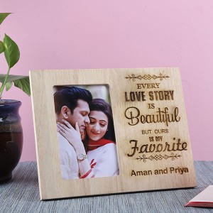 Customised Beautiful Love Story Frame