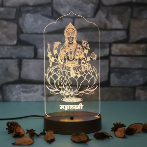 Personalised Maa saraswati led lamp