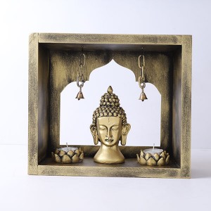 Buddha God Head in Mandir