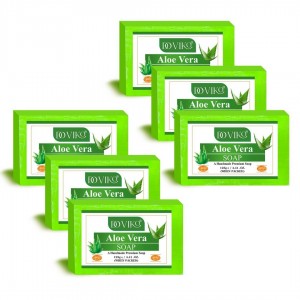 Doviko Aloe Vera Soap Combo - Front - Pack of 6 (750gm)