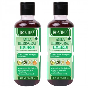 Doviko Amla & Bhringraj Hair Oil - Pack of 2 (420ML) - Front