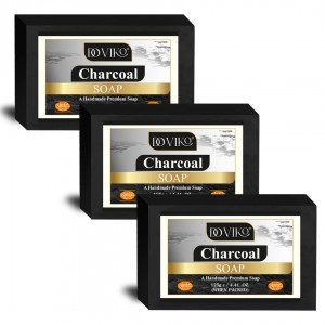 Charcoal Soaps - Front - Pack of 3