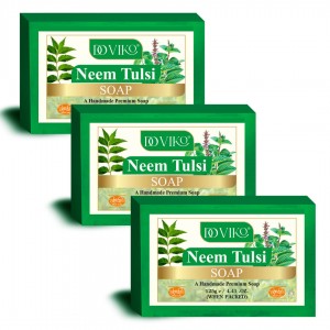 Neem Tulsi Soaps - Front - Pack of 3