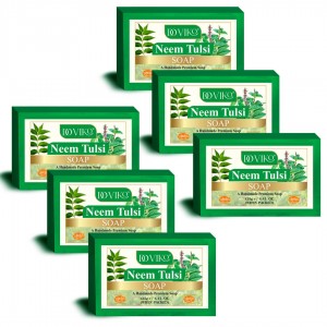 Neem Tulsi Soap - Front - Pack of 6
