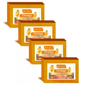 Orange Soap - Front - Pack of 4