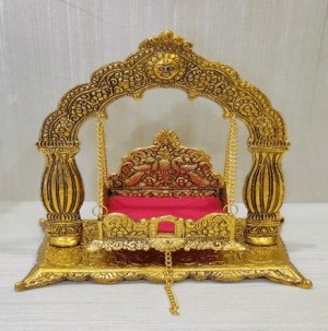 Oxidised Golden Krishna Jhoola