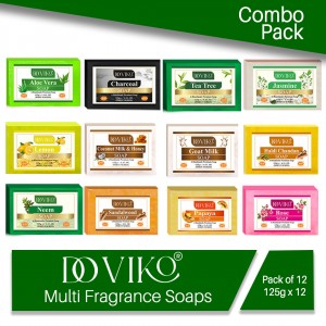 Doviko Herbal Soaps Combo - Pack of 12x125g (1500g)
