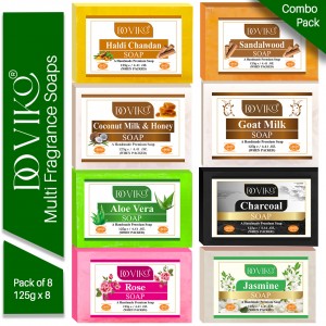 Pack of 8 Multi Soaps Combo - Front (8x125g)