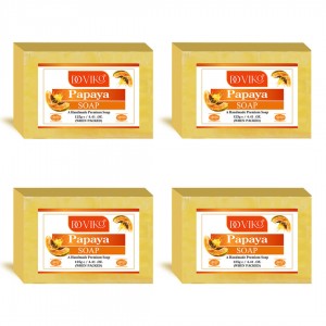 Papaya Soaps - Front - Pack of 4