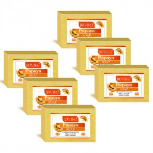 Papaya Soaps - Front - Pack of 6