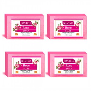 Doviko Handmade Rose Soap - Main - Pack of 4