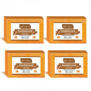 Doviko Handmade Sandalwood Soap - Main - Pack of 4