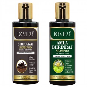 Amla Bhringraj and Shikakai Shampoo - Front - Pack of 2