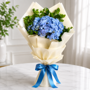 Soft Blue Blooms Exotic Blue Hydrangea - Main
