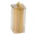 Golden Metallic Zig Zag Pillar Candle