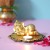 Sleeping Ganesha Idol With Decorative wooden Base and T light
