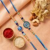 Evil Eey Rakhis with Dry Fruits - Set of 2 - Angle 2
