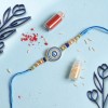 Evil Eye Rakhi with Mixed Dry Fruits - Angle 2