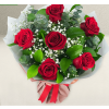 6 Red Roses Bouquet - Angle 2