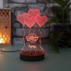 Personalised Birthday led lamp