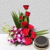 Corp Flower with Cake