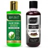 Doviko Aloe Vera Shampoo and Shikakai Hair Oil - Pack of 2 (420ML) - Front