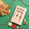 Beads Pendant Rakhi Set for Bhaiya Bhabhi with Dry Fruits - Angle 3