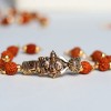Beautiful Golden Color Metal Rudraksha Ganesha Bracelet