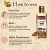 Doviko Pure Castor (Arandi) Hair Oil - How to Use
