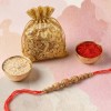 Chandan Rakhi with Dry Fruits - Angle 2