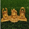 Golden Color Laughing Buddha Trio Set