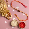 Rudraksha Rakhi with Mixed Dry Fruits - Angle 2