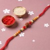 Premium Rudraksha Rakhi with Dry Fruits - Angle 4