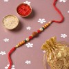 Premium Rudraksha Rakhi with Dry Fruits - Angle 2