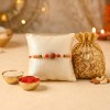 Premium Rudraksha Rakhi with Dry Fruits - Main