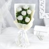 Snow Blossom 6 White Roses Bouquet