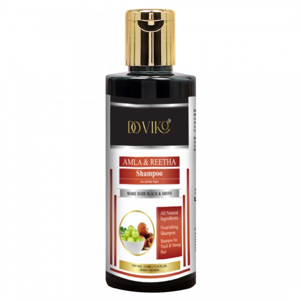 Doviko Natural Amla & Reetha Shampoo - Pack of 1 (210 ML) - Front
