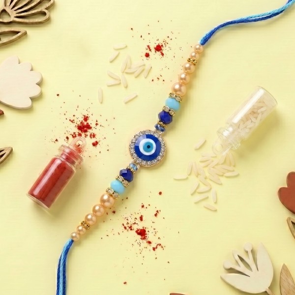 Bro Premium Evil Eye Rakhi with Mixed Dry Fruits - Angle 3