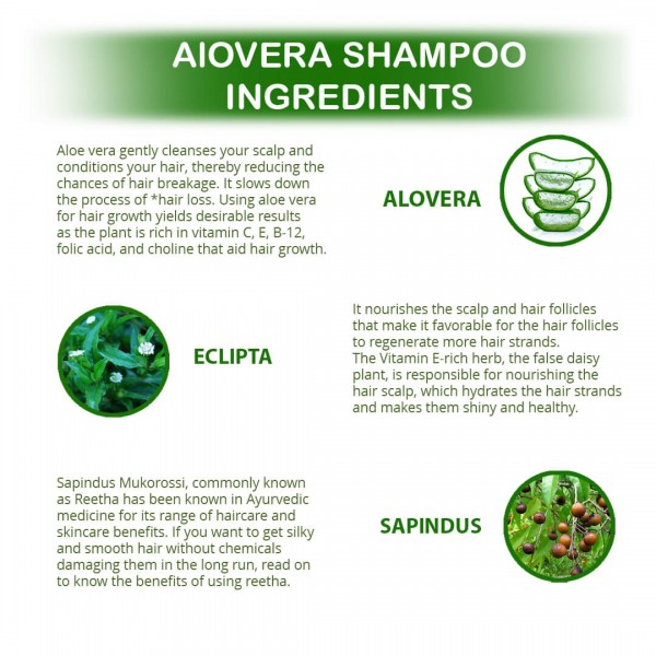 Doviko Natural Aloe Vera Shampoo - Ingredients