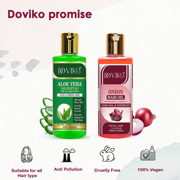 Doviko Aloe Vera Shampoo And Onion Oil - Promise