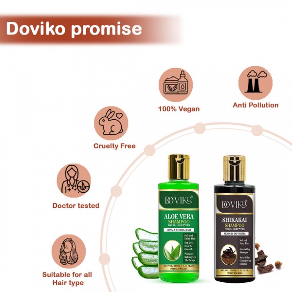 Doviko Organic Aloe Vera and Shikakai Shampoo - Promise